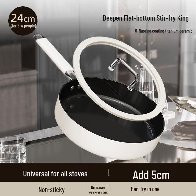 

Антипригарная сковорода ZISIZ с титаново-керамическим покрытием