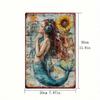 Vintage Tin Sign Wall Decor Retro Mermaid Sunflower Music Pub Man Cave