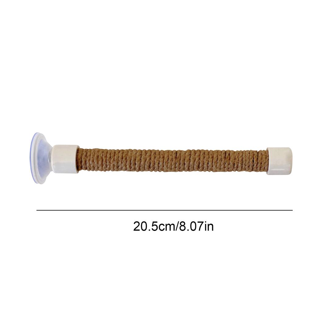 1/2/3Pcs Rope Pet Parrot Wood Fork Tree Branch Stand Rack Squirrel Bird Hamster Branch Perches Chew Bite Toys Stick with Suction