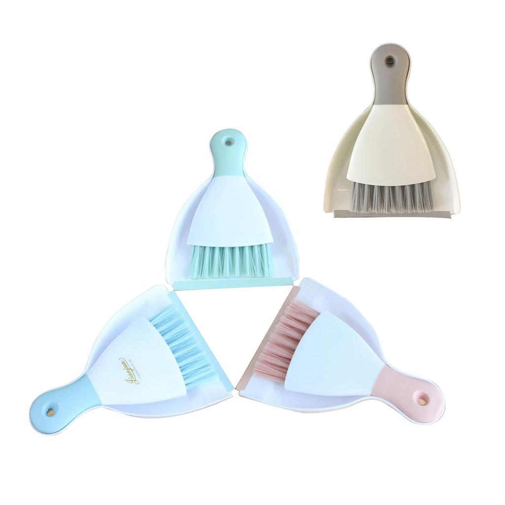 Home Small Cleaning Broom Dustpan Set Mini Brush Small Broom Dustpan Kit Desktop Garbage Sweeper Household Cleaning Tool