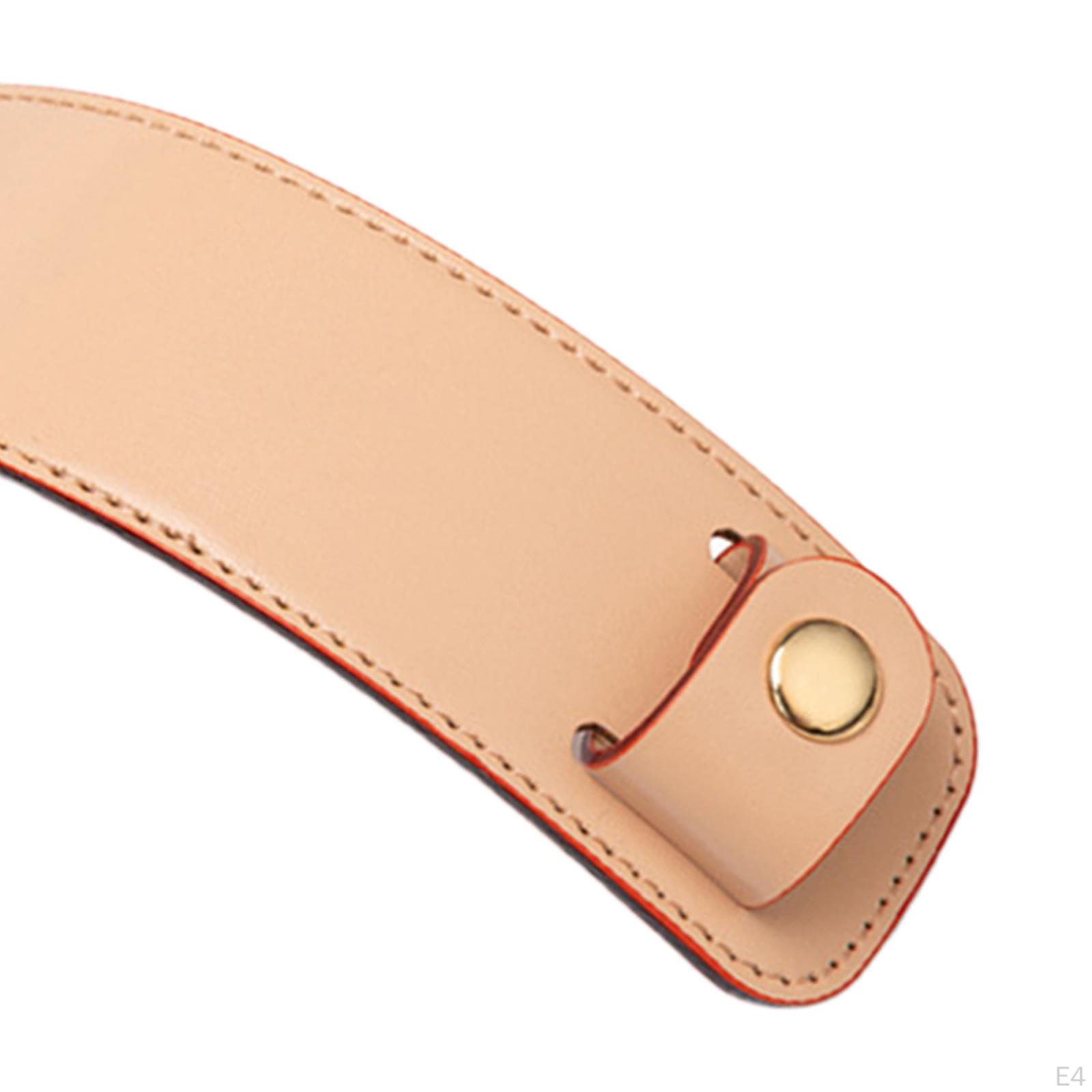 Кожаный плечевой ремень Съемная замена для рюкзаков Сумка-тоут темно-коричневого — фото 4