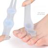 1PAIR Thumb Valgus Toe Brace Silicone Toe Splitter Big Toe Splitter Wearable Shoe Toe Splitter