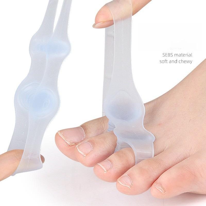 1PAIR Thumb Valgus Toe Brace Silicone Toe Splitter Big Toe Splitter Wearable Shoe Toe Splitter