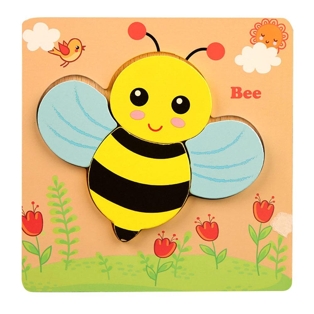 Safe Animals Cognitive Jigsaw Puzzle 3D Intelligence Puzzle Toys Children Educational Toys