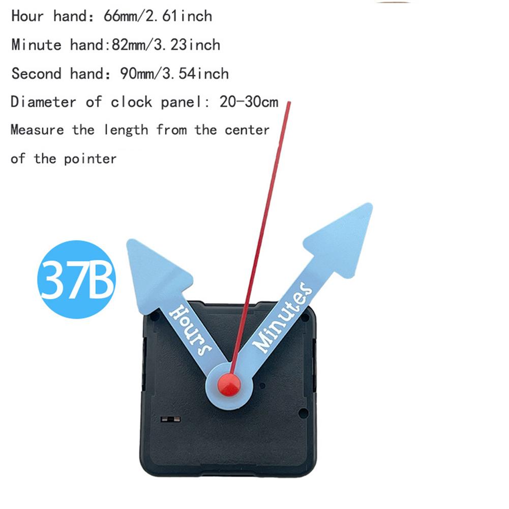 DIY Clock Movement Set Replacement Silent Quartz Wall Clock Movement With Hook ABS DIY Clock Movement Home Decoration