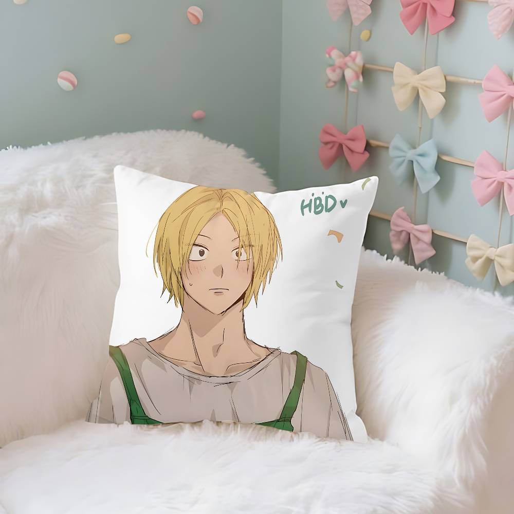Shin Asakura Case Plush Fabric Soft Pillowcase Double Sided Print Cushion Cover Household Gifts