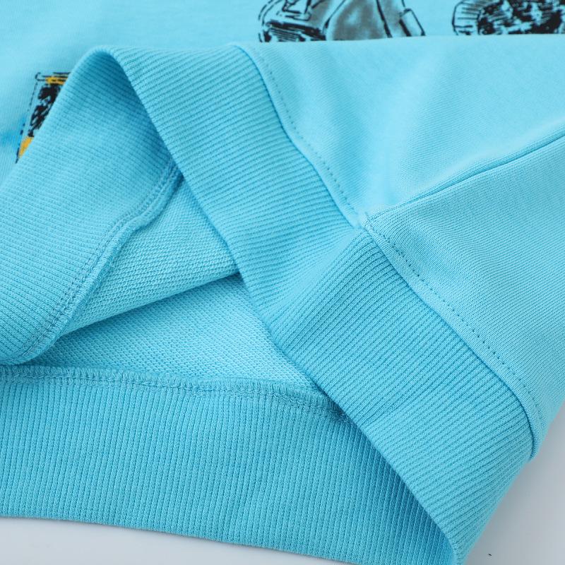 European & American Spring Excavator Sweatshirt for Boys - Round Neck Pullover