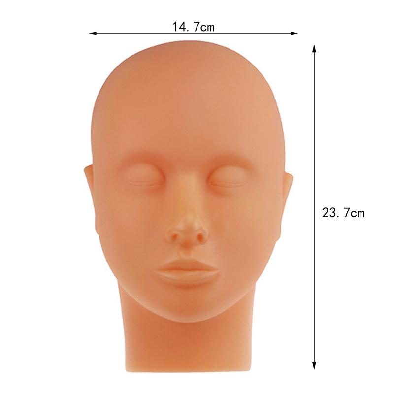 1Pc Training Silicone Flat Head Practice Make Up Eyelash Eye Lashes Extensions
