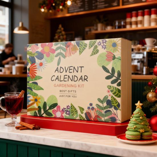 Advent Calendar Gardening Tool Set 24 Days Outdoor Planting Tools for Succulents Care Christmas Gift for Plant Lovers