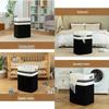 Large Capacity Woven Cotton Laundry Hamper and Storage Basket