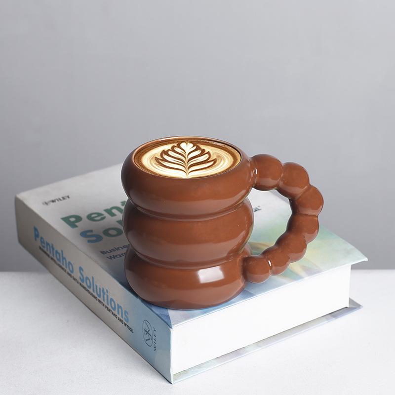 Korean Style French Ceramic Coffee & Milk Cup Set