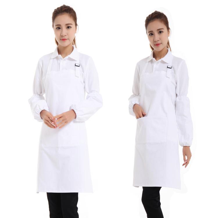 Waterproof Adjustable Hanging Neck Apron for Housework and Catering Staff