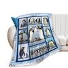 Penguin Blanket Soft Plush Blanket Lightweight Digitally Printed Flannel Blanket For Sofa Bed