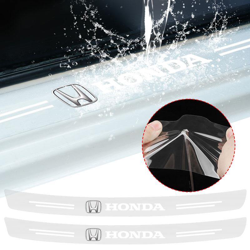 1Pcs Transparent Car Trunk Badge Protective Sticker Car Accessories For Honda Civic Accord Crider City XRV CRV HRV Inspire Fit Odyssey Envix