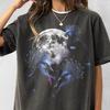 Drei Victoria-Krontaube Retro Grafik T-Shirt, Vintage Exotischer Vogel Mond Shirt, Geschenk T-Shirt für Taubenliebhaber, Lustiges Vogel T-Shirt, Oversized Tee