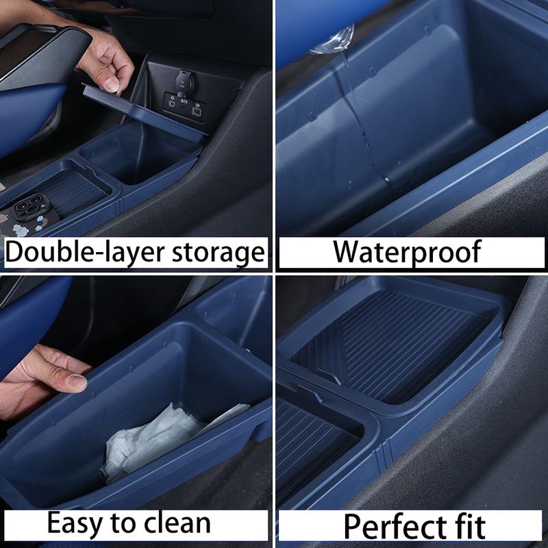 For BYD Dolphin Mini Surf Atto 1 ~2026 2024 2025 Center Console Storage Box Lower Storage Organization Interior Accessories
