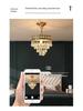 Retro Crystal Chandelier - Luxurious Eye-Protection Lamp for Bedroom, Cloakroom, or Corridor