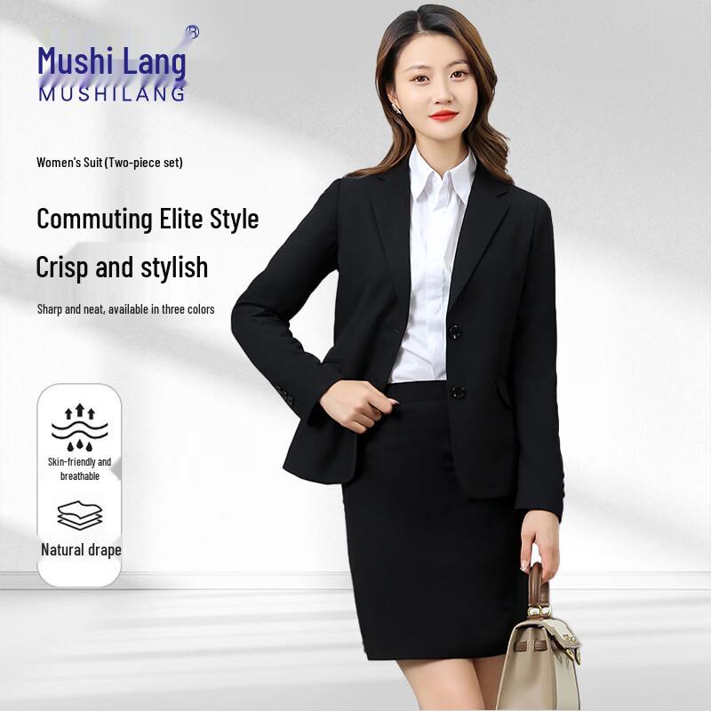 MUSHILANG Women s Professional Skirt Suit XL