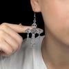 Original Gothic Punk Rivet Cross Pendant Earrings - European & American Popular Dangle Earrings