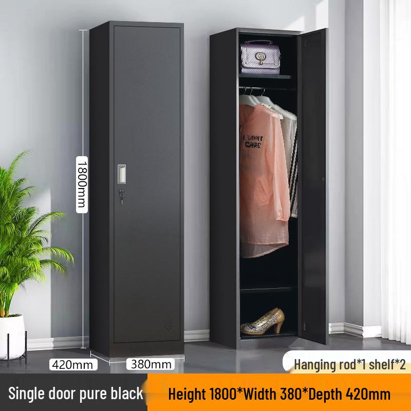 Single Door Steel Locker Cabinet for Employee or Dormitory Use
