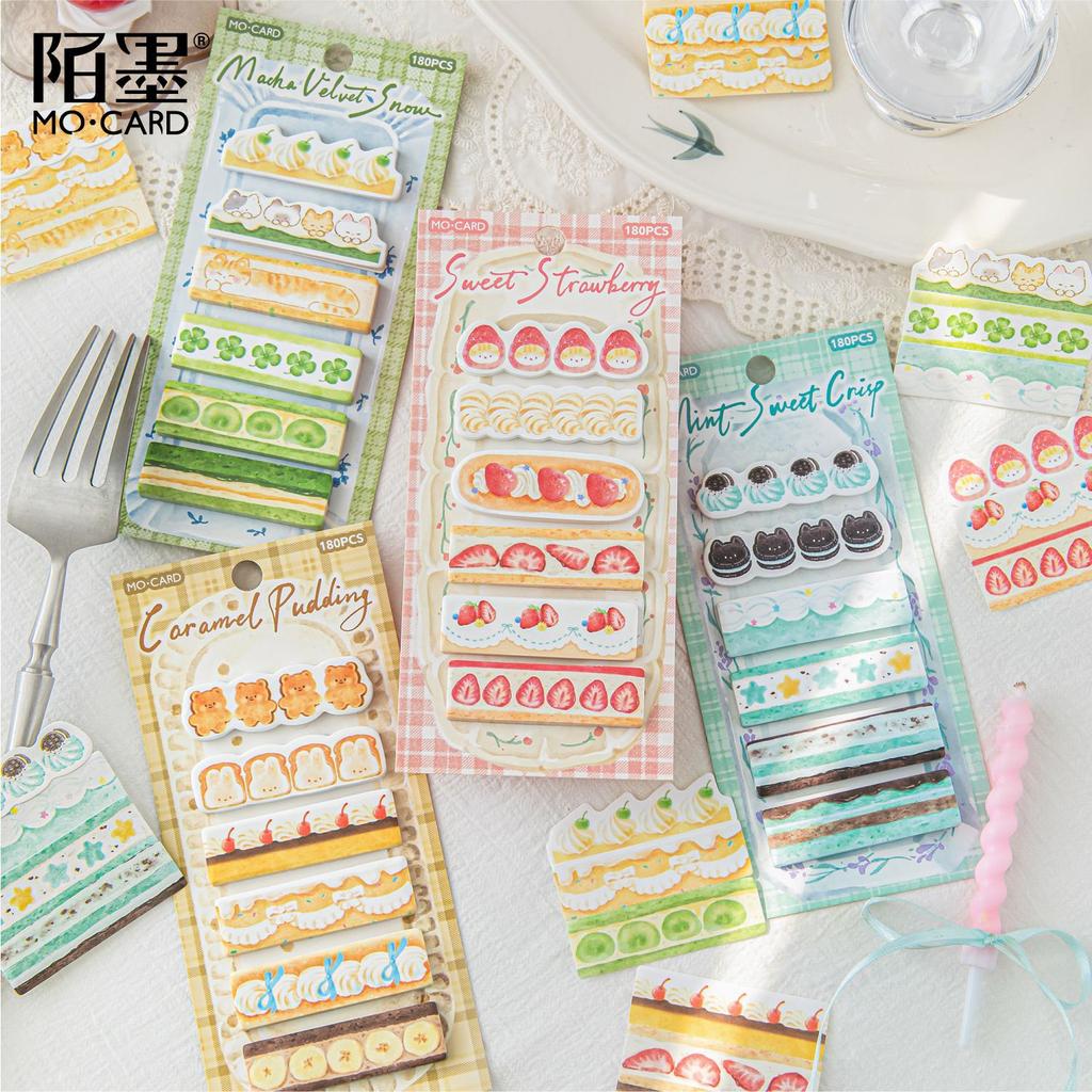 Special-shaped Index Sticky Notes, Dingding Cake Shop Series, Student Classification Key Mark Message Stickers Cute Stationery