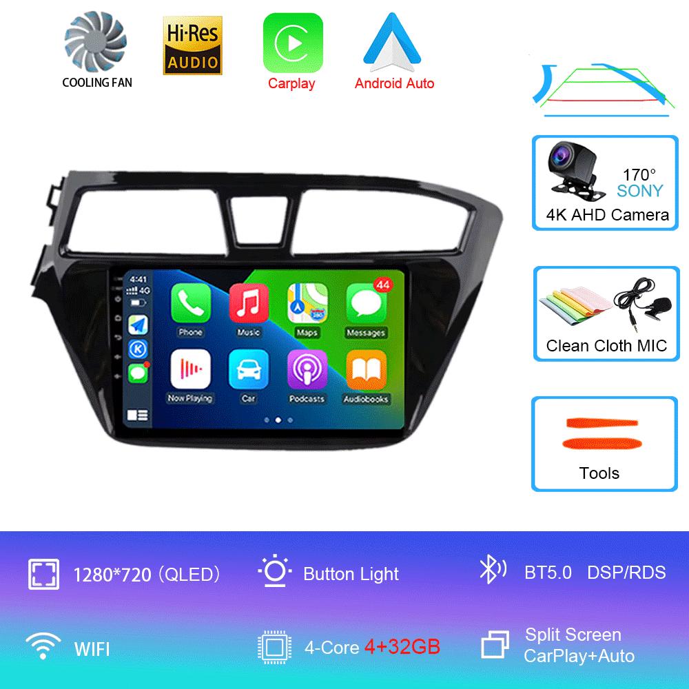 

Для Hyundai i20 2 II GB 2014 - 2018 Автомобильное радио Android 14 Carplay Auto 2K Экран Мультимедиа Видеоплеер 2 din Авторадио Стерео