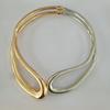 European-American Alloy Double-layer Twisted Choker: Sweet, Cool, Minimalist Style Jewelry