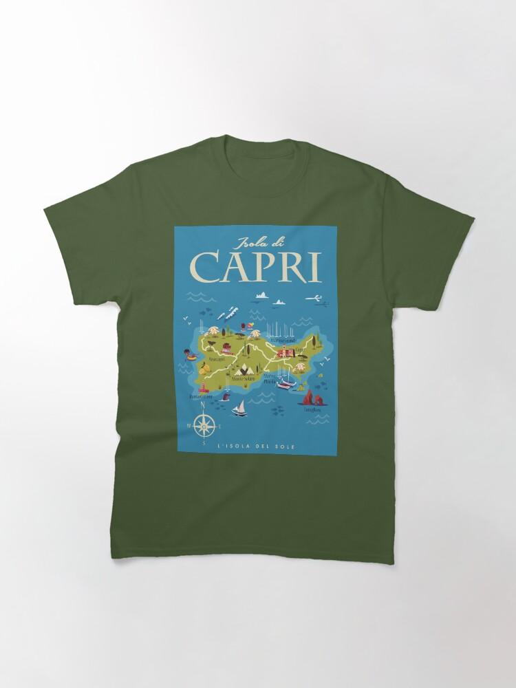 Peppino di Capri Capri map poster Classic T-Shirt