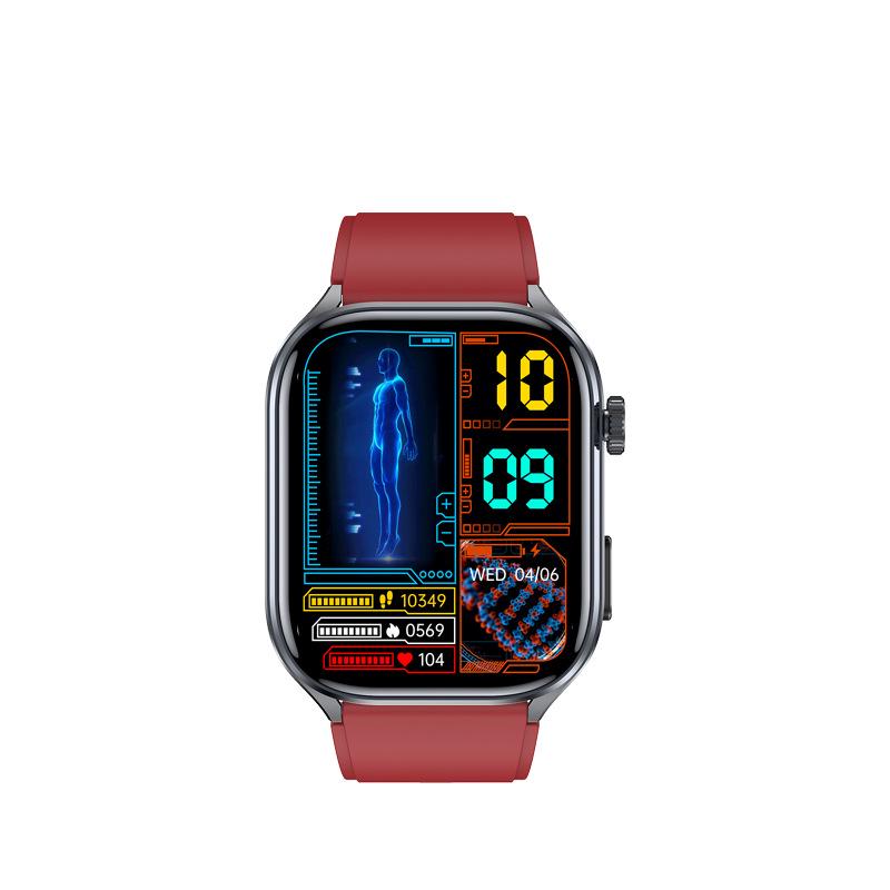 

ET572 Розумний годинник: Дзвінки через Bluetooth, Водонепроникний, Пульс, Артеріальний тиск, Рівень кисню в крові, Моніторинг ЕКГ.