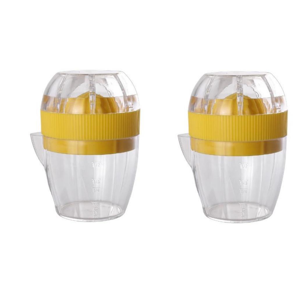 Zitronenpresse mit Deckel Kunststoff Manuelle Zitronenpresse Orangenschale Presse Zitruspresse mit Ausguss Fruchtwerkzeug