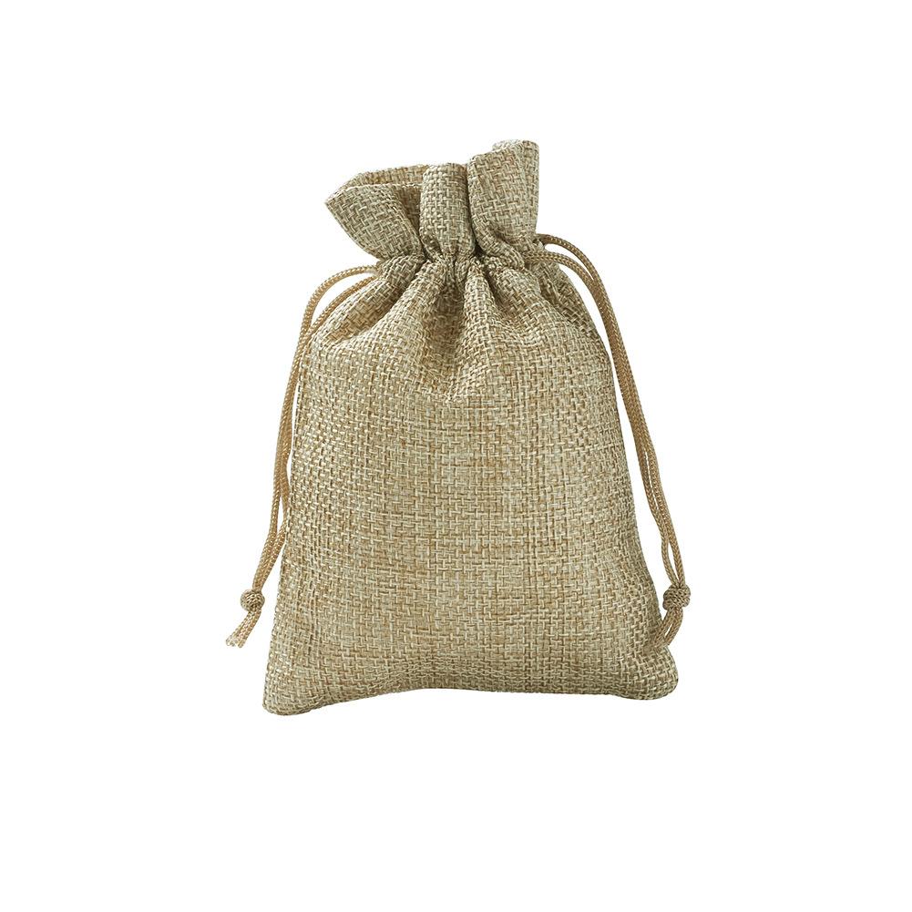 Cotton Rope Linen Bag Beige Candy Bundle Mouth Linen Handmade Soap Jewelry Gift Linen Bag