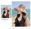 Women's Double-sided Sun Protection Bucket Hat - Summer Pure Cotton Anti-UV Wide Brim, Foldable for Travel.