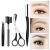 Professional Stainless Steel Face Epilator Hair Remover With Brush Comb Makeup Tool Razor Eyebrow Tweezer Eyebrow Trimmer Kit