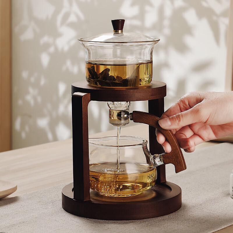 Geenas Automatic Magnetic Glass Tea Set