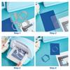 Floral Geometric Frame Carbon Steel Cutting Dies Stencils for DIY Scrapbooking Photo Album Decorative Embossing Paper Card Mixed Shapes 167x171x0.8mm