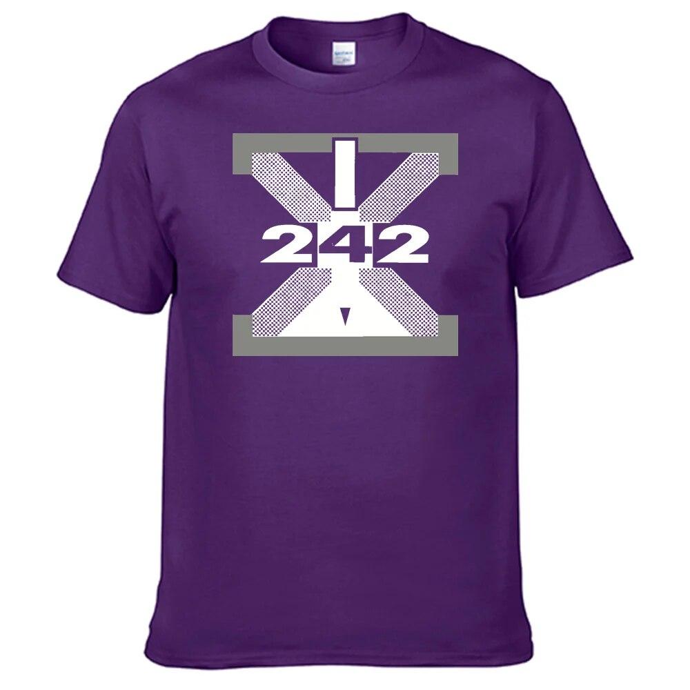 Přední 242 Tričko Unisex 100% bavlna Unisex Dámská košile Nejprodávanější N012