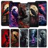 Black Raven Case For Realme C67 C63 C55 C53 C35 C25 C21 GT 2 3 5 6 10 11 12 13 Pro Plus 5G Soft TPU Phone Cover Fundas Capas Bag