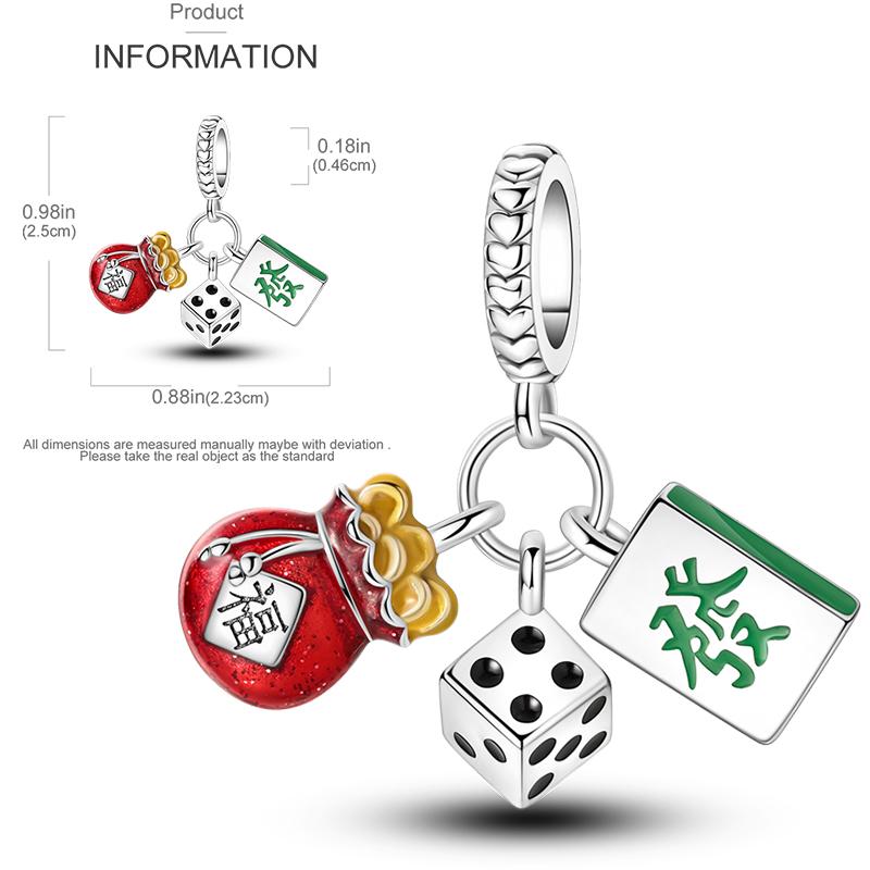 Elk Dinosaur Luminous Firefly Dangle Charm Flower Beads Sale Copper Fit Bangle Bracelet Diy Jewelry Charms