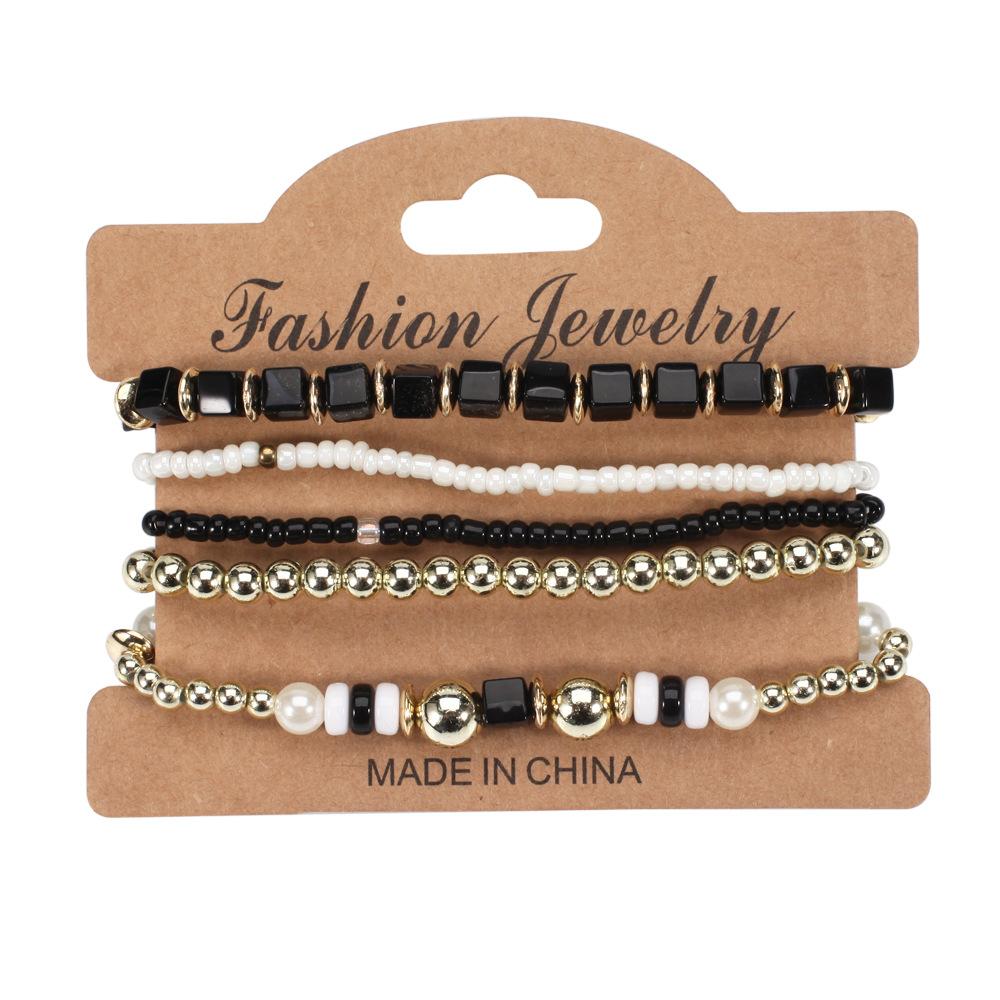 JYL TS Bracelet Bohemian  Multi-layer Beads Exudes Vitality