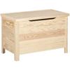 Úložný box z masivního surového borového dřeva 85L 70 x 40 x 48 cm