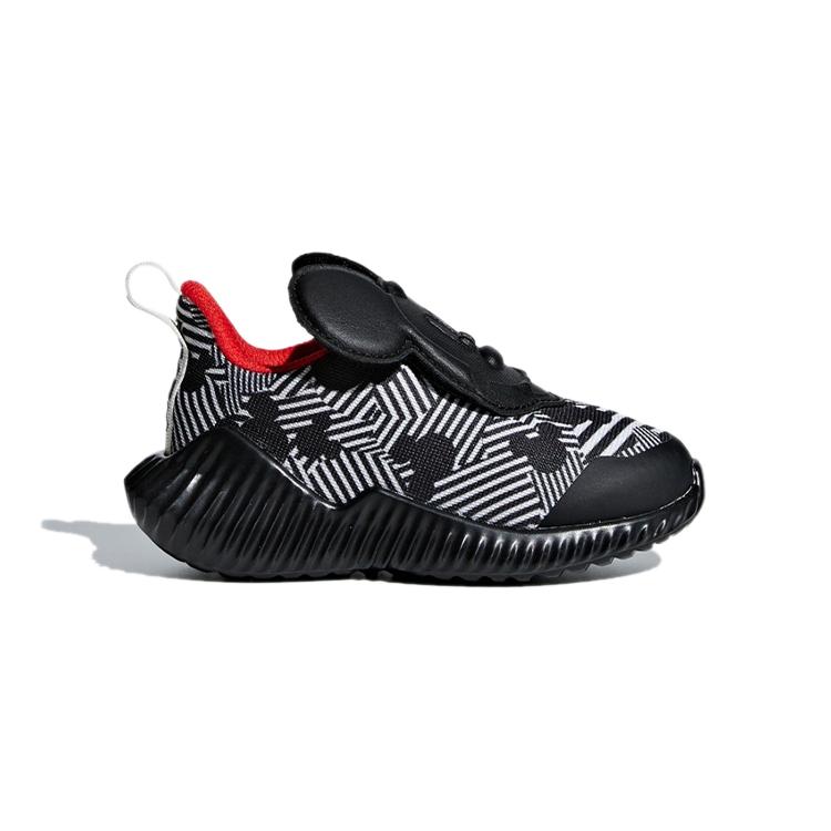 New Adidas Fortarun Mickey Ac I Breathable And Wear resistant Low Top Toddler Shoes Black White Infant And Toddler D96916