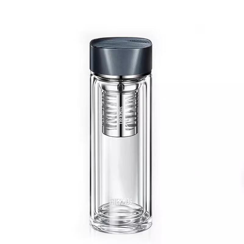 Thermos Portable Double Wall Glass Tea Cup