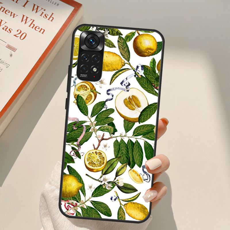 

Чехол с тропическим летним фруктом и лимоном для Xiaomi Redmi Note 11 Pro 8 9 11S 10S 9S Note 10 Pro, чехол для Redmi 10 10C 9A 9C Redmi Note 11 Pro