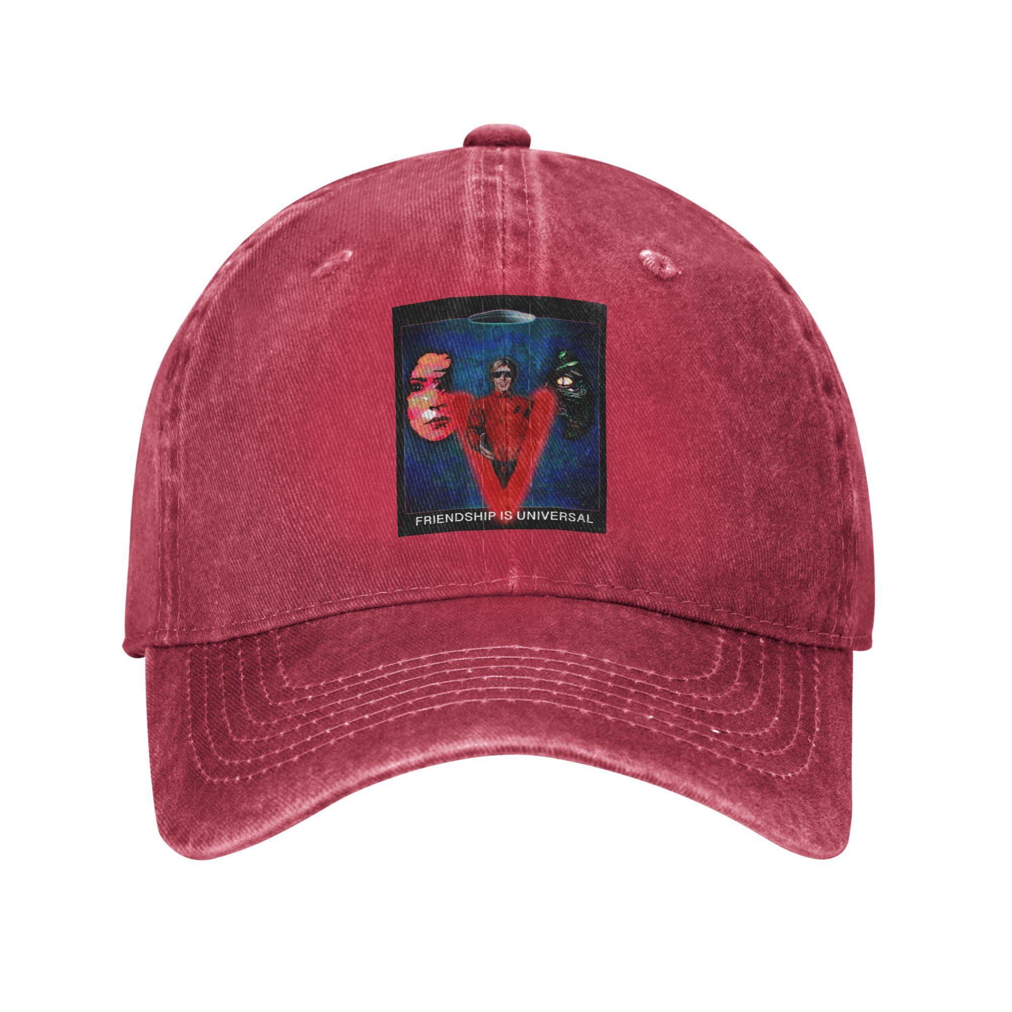 Unisex Baseball Hats V The Visitors Denim Outdoor Baseball Caps Hip Hop Cap Casquette One Size