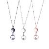 Clips Retractable Badge Reel Lanyard DIY Beaded Lanyard Badge Holder Necklace with ID Card Holders
