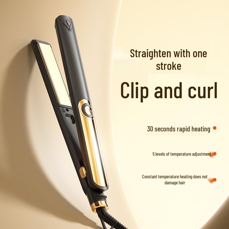 Electric Hair Straightener & Curler with Dual-Purpose Ironing Board, Negative Ion Technology, No Hair Damage.