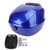Motorcycle Top Case with Combination Lock ABS Waterproofing Tail Box Carrier Case for Electric Bike Scooter Blue