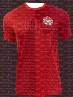 2026 parent-child football T-shirt 3D printed Canada national team jersey quick-drying breathable adult children's top