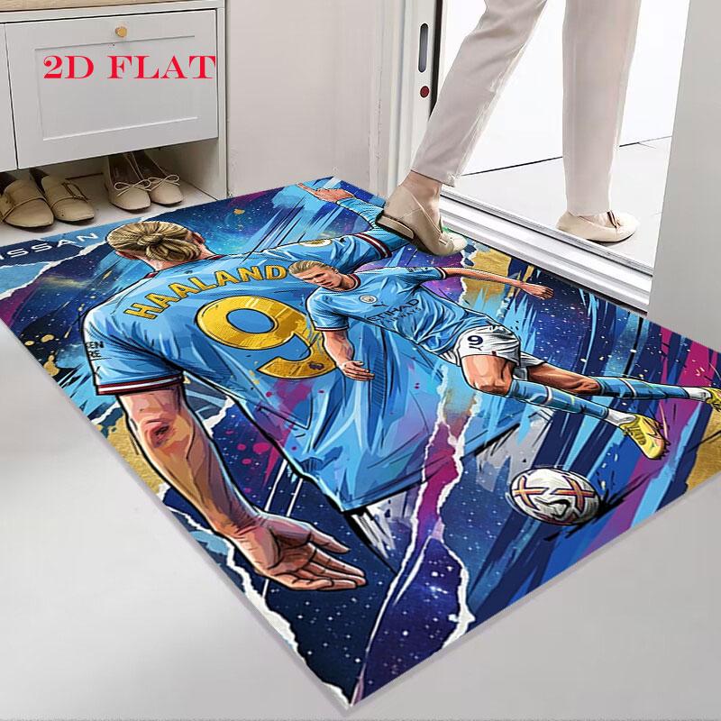 Haaland poster Carpet Rug for Living Room Bedroom Home Sofa Decoration,Kids play Nonslip Floor Mat