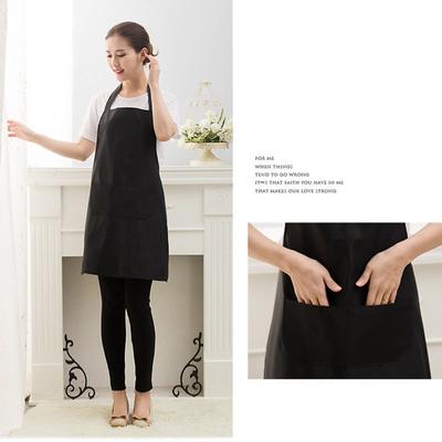 Charm Cooking Bib Plain Aprons Home Restaurant Women Men 1PC Pure Colors Kitchen With Front Pocket New Hot For Chefs